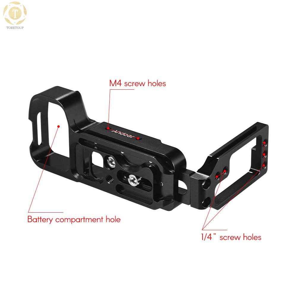 Shipped within 12 hours】 Andoer L-shaped Aluminum Alloy Quick Release Plate L Bracket Plate Quick Release Baseplate with Side Plate for Sony A7III A7MIII A7RIII A9 ILDC cameras Quick Release Plate [TO]