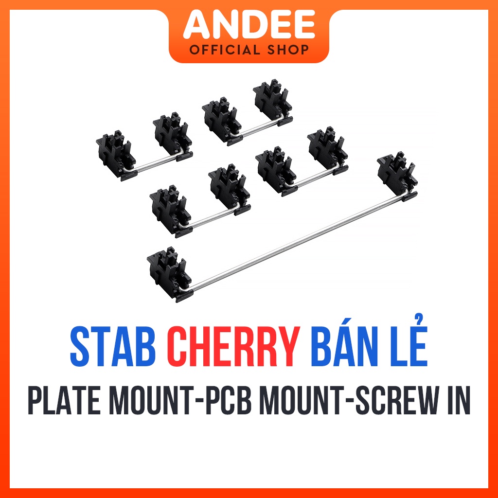 Cherry Stabilizer stab thanh cân bằng cho bàn phím cơ chính hãng plate mount pcb mount screw in