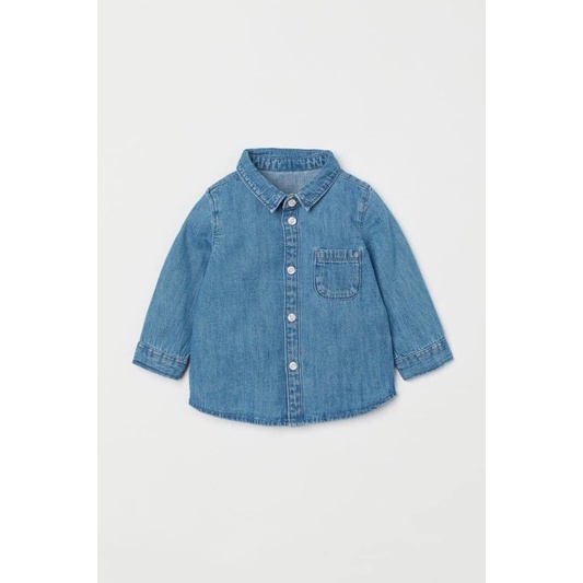 Áo sơ mi bò Hm auth cho bé