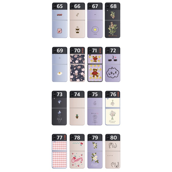 Ốp Điện Thoại Trong Suốt 3 Thiết Kế Có Vòng Đỡ Cho Samsung Galaxy Z Flip 3