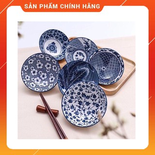 Bộ bát men sứ ăn cơm 6 chiếc Nhật Bản