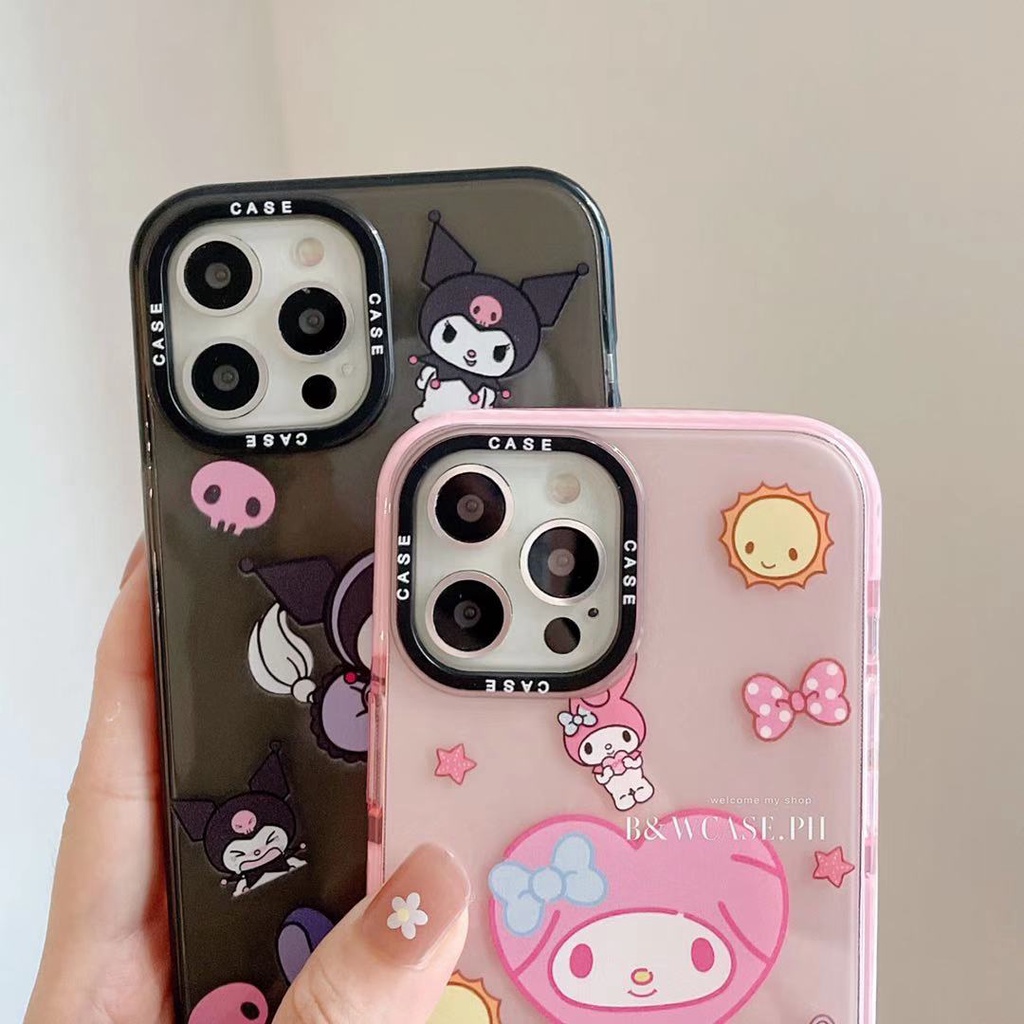 Ốp Điện Thoại Mềm Trong Suốt Chống Sốc In Hình Kuromi Melody Cho iPhone 13 12 11 Pro Max XR IX XS Max i6 6s 7 8 Plus