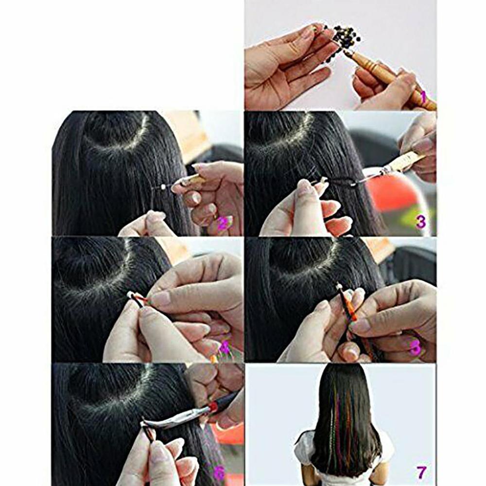 Set 50 Dây Lông Vũ Nhiều Màu Sắc Dùng Nối Dài Tóc DIY