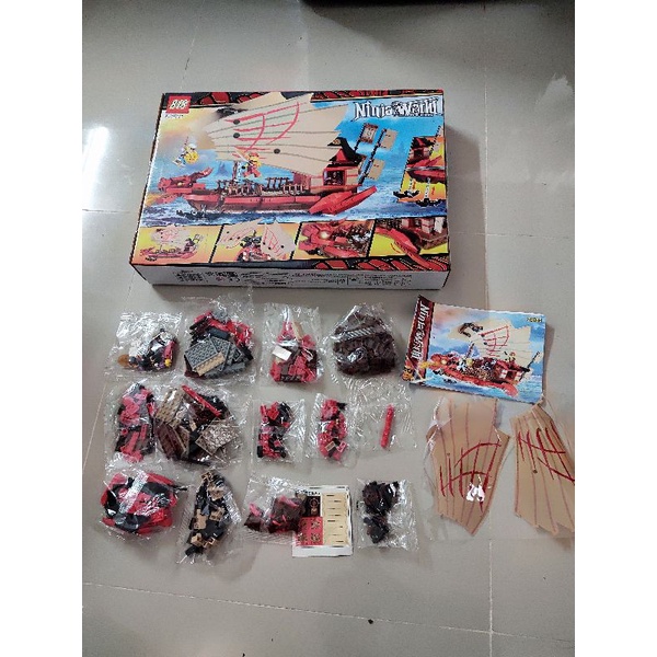 Lego Ninjago - Mô hinh ninja 4029 Siêu Tàu Chiến Destiny's Bounty bản rút gọn 566pcs