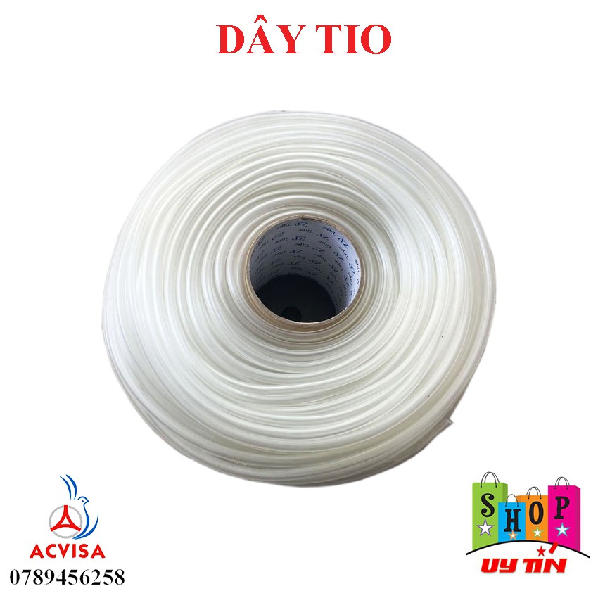 Dây tio, ống nước tio nhựa mềm dẻo trong suốt Cuộn Lớn 110 Mét - 3.4Kg