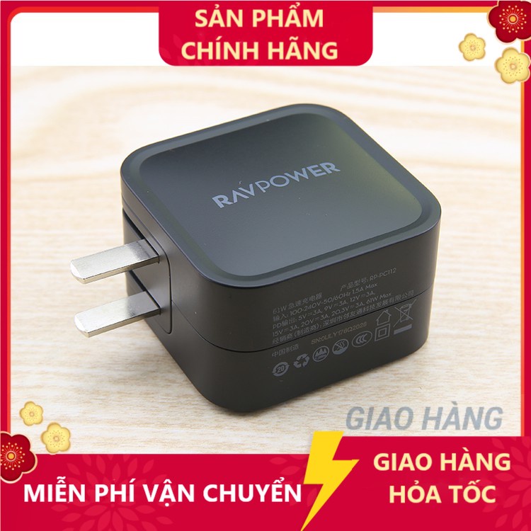 Củ sạc nhanh RAVPOWER PD 61W chính hãng - ACSTORE247