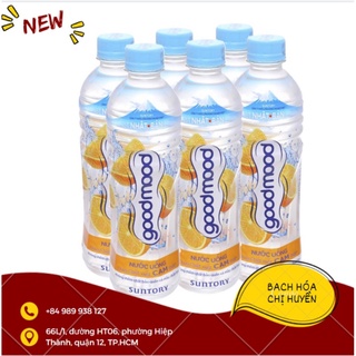 Lốc 6 chai nước uống Good Mood vị cam 455ml