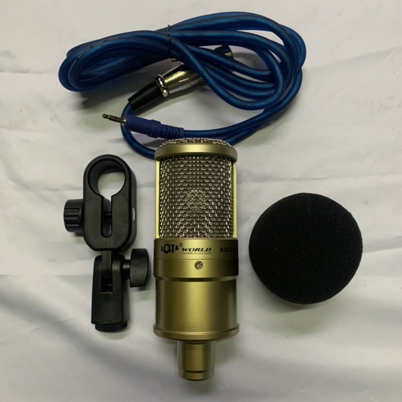 Bộ Mic hát Thu âm Livestream AQ220-CARD K300 có BLUETOOTH TẶNG TAI NHET BH 1 NĂM