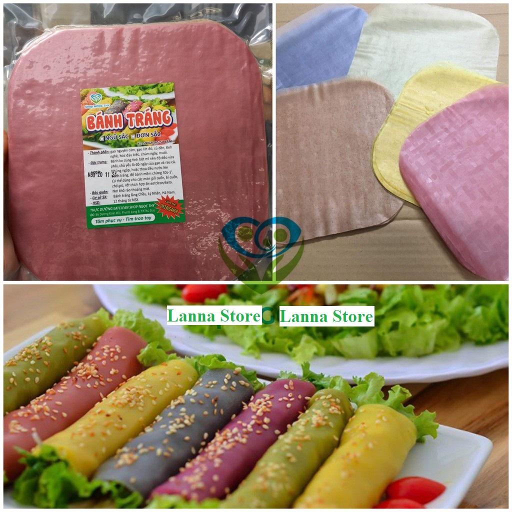Bánh tráng gạo lứt rau củ ngũ sắc đủ vị ăn kiêng Eatclean / Healthy / giảm cân NTFOOD - 500gr