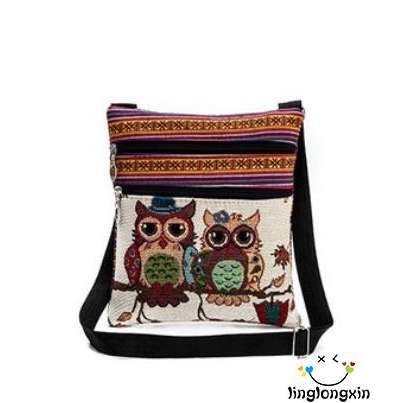Túi thổ cẩm đeo chéo thời trang retro cho nữ