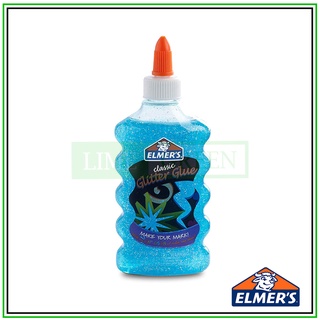 Keo dán kim tuyến Elmer's Glitter Glue 177ml - Màu xanh dương