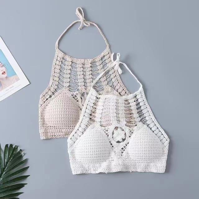 đồ bơi nữ Bikini đi biển váy bơi nữ đồ bơi áo choàng len móc kín đáo cao cấp