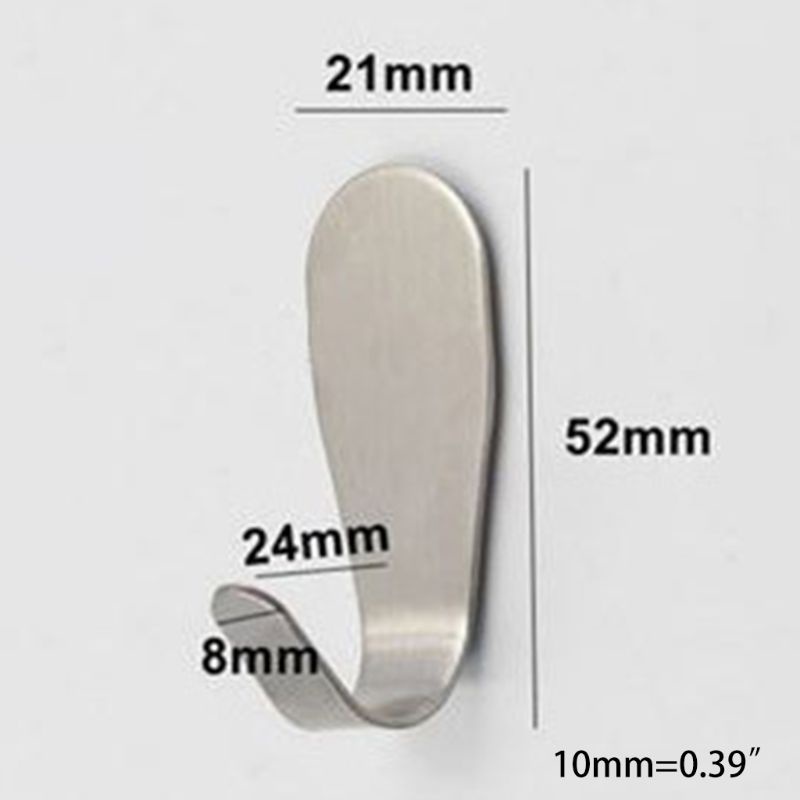 Móc Treo Khăn Bằng Thép Không Gỉ Siêu Dính Tường Cho Nhà Bếp