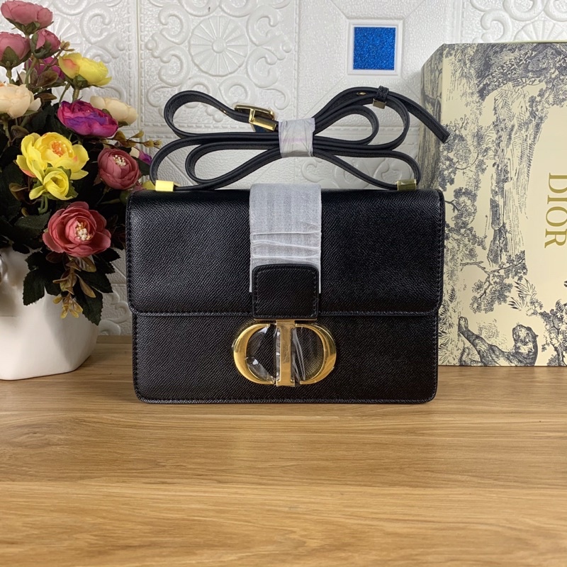 Túi xách Dior 30 montaigne màu đen size 24cm (có sẵn)