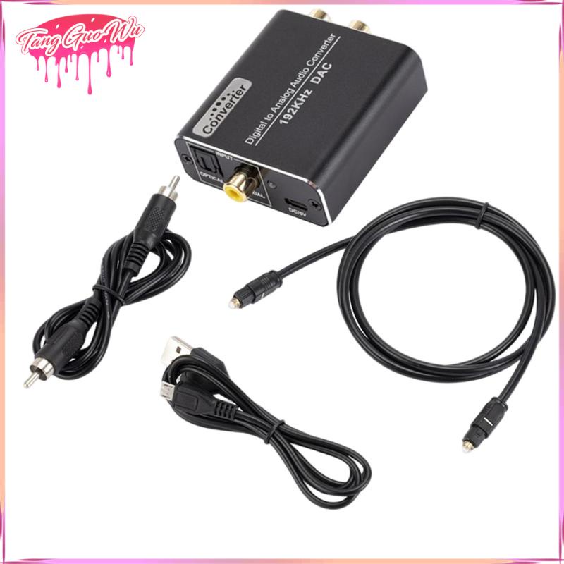 Bộ chuyển đổi âm thanh kỹ thuật số sang Analog 192 KHz DAC 3.5mm sang RCA L/R cho rạp chiếu phim trong nhà PS4