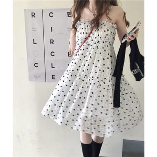 váy babydoll hoa 2 dây dễ thương