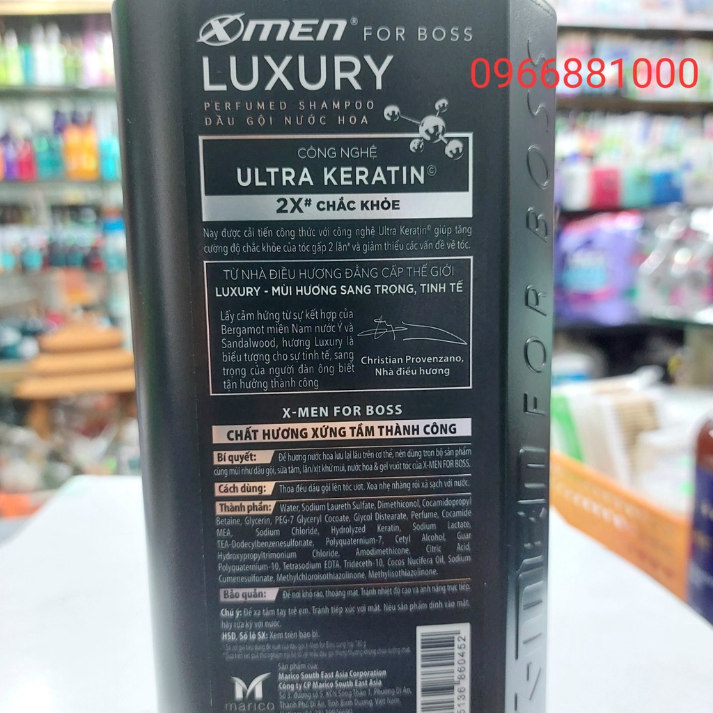 Xmen For Boss Dầu Gội Luxury 650g Hương Nước Hoa