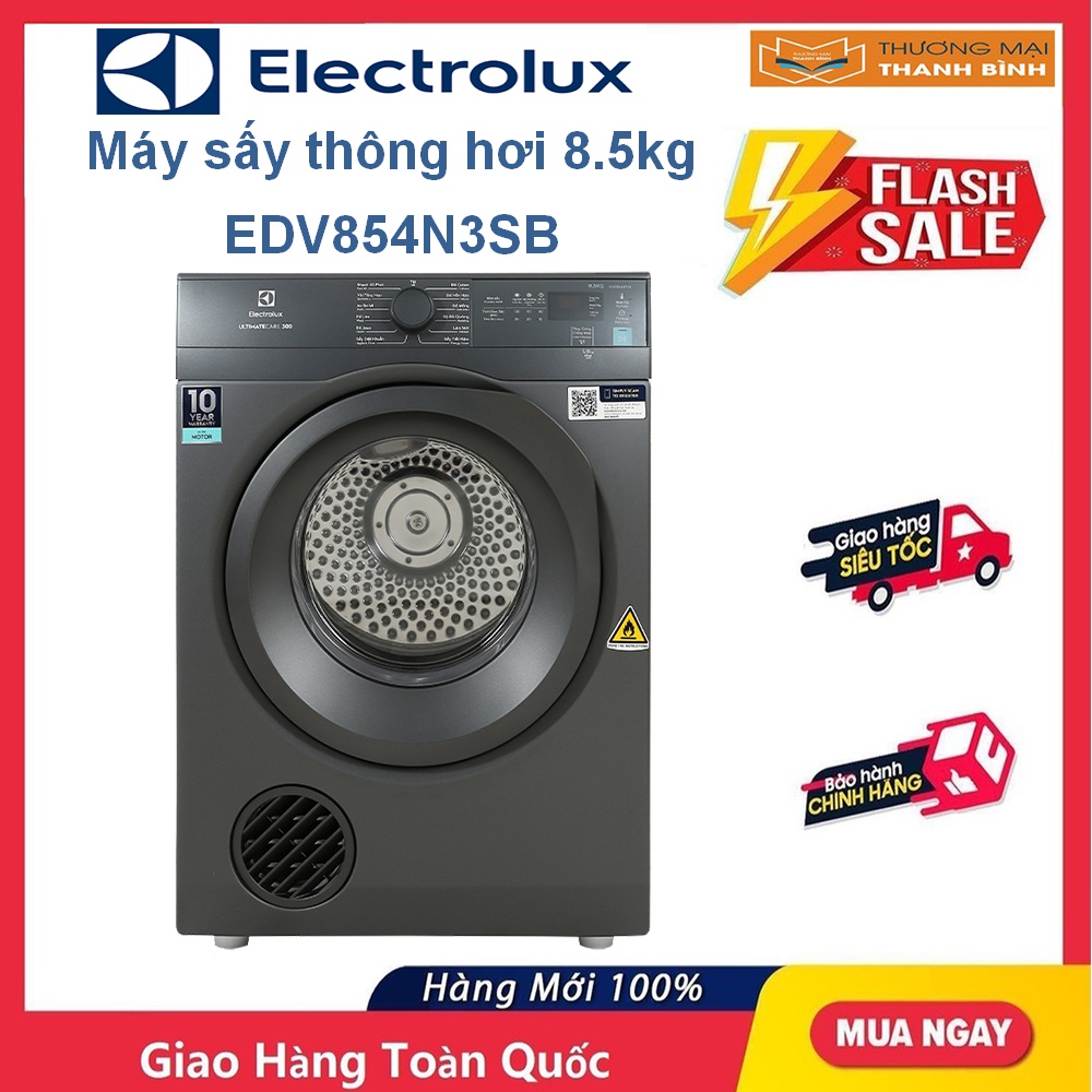 Máy sấy thông hơi Electrolux 8.5 kg EDV854N3SB