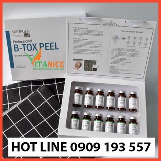 Thay da sinh học Matrigen B-TOX PEEL 2 màu Hàn Quốc chính hãng giá sỉ( Chuyên sỉ Mỹ phẩm Hàn)
