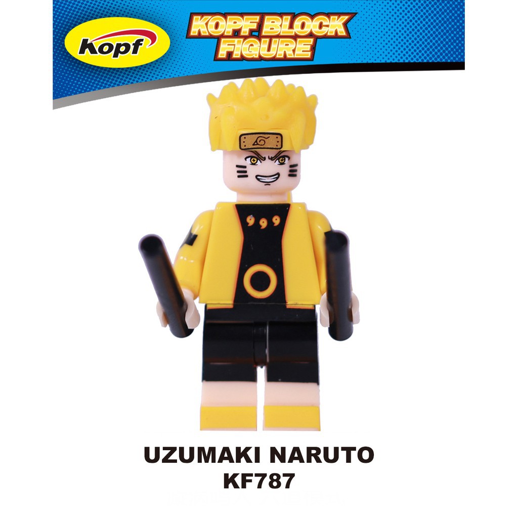 Đồ Chơi Minifigures Nhân vật Uzumaki Naruto Uchiha Sasuke Uchiha Itachi Jiraiya Hatake Kakashi KF6078