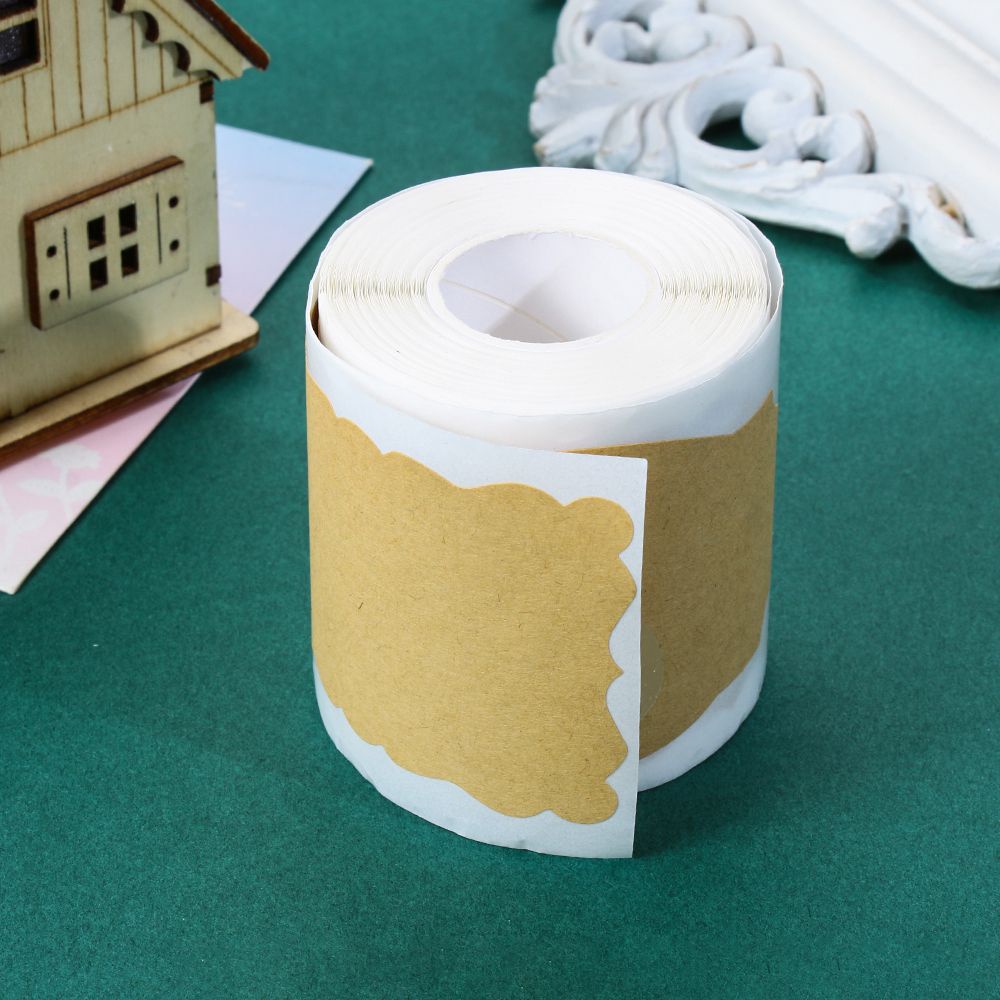 Cuộn 150 miếng nhãn dán chống thấm nước dùng ghi chú cho lọ gia vị nhà bếp tiện dụng