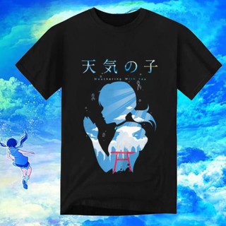 🔥XẢ LỖ🔥 Áo thun Weathering With You (Tenki no Ko) màu đen cực ngầu