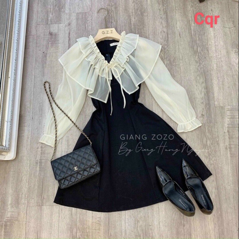 [Mã FAMAYWA2 giảm 10K đơn 50K] Đầm Tiểu Thư Dài Tay Cổ Bèo Siêu Kute | BigBuy360 - bigbuy360.vn