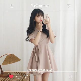 (Order) Váy xòe thắt nơ Moran (ảnh thật ở cuối)