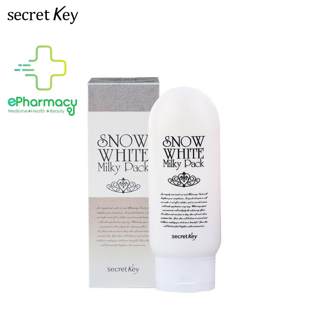 Kem Ủ Trắng SECRET KEY SNOW WHITE Milky Pack dưỡng da trắng mịn 200g