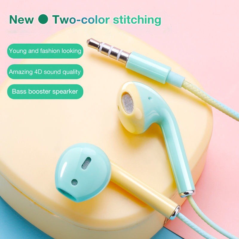 (Buy 1 Tặng 1) Tai Nghe Có Micro Nhiều Màu Sắc Khác Nhau