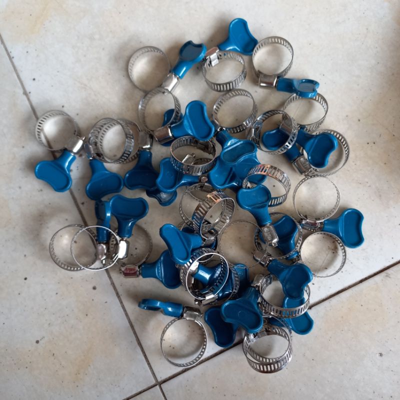 Đai siết cổ dê inox có tay vặn 6-25mm