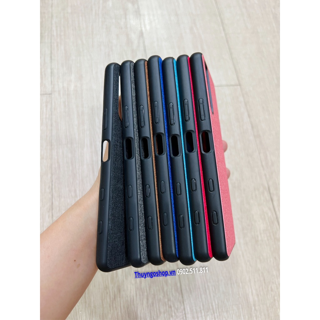 Ốp lưng vải viền nhựa dẻo Sony Xperia 1 - Xperia 5 II - Xperia 1 III - Xperia 5 III - Xperia 10 III