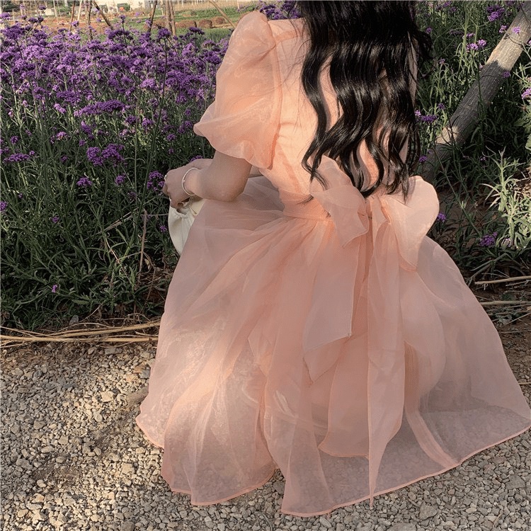 (Free Ship) HÀNG HOT LẠI VỀ - ĐẦM VOAN KIẾNG PHỐI NƠ ĐẸP LUNG LINH HÀNG QUẢNG CHÂU UP Shop VLTN