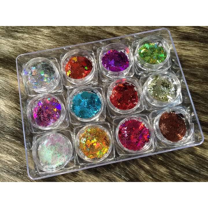 Set lá phong làm móng siêu xinh