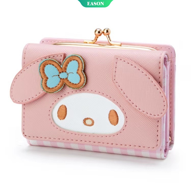 SANRIO Ví Da PU Họa Tiết Hoạt Hình Hello Kitty My Melody Dễ Thương Chất Lượng Cao Cho Nữ