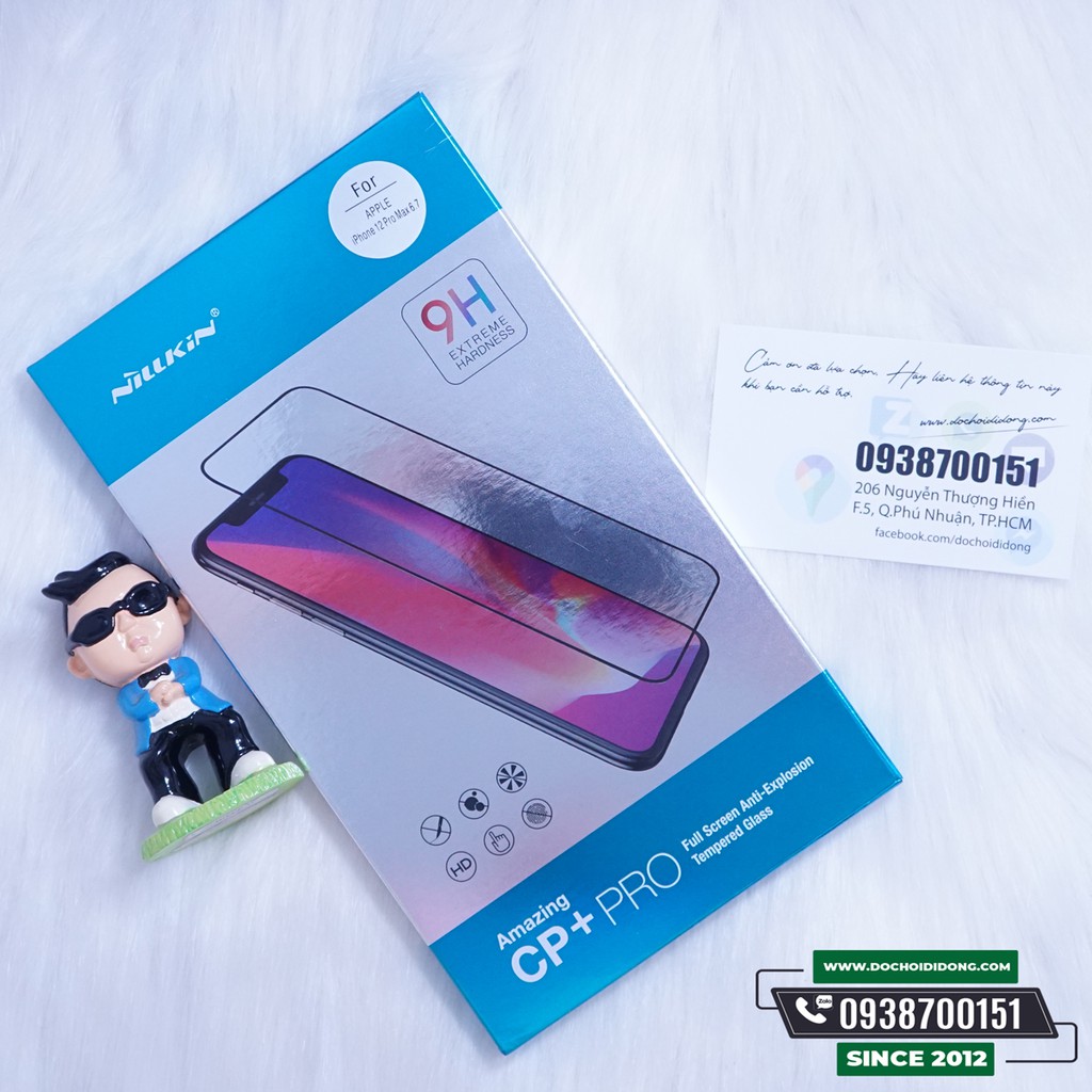 Miếng Dán Cường Lực IPhone 12 Các Đời Nillkin 3D CP+ Pro Full Màn Hình