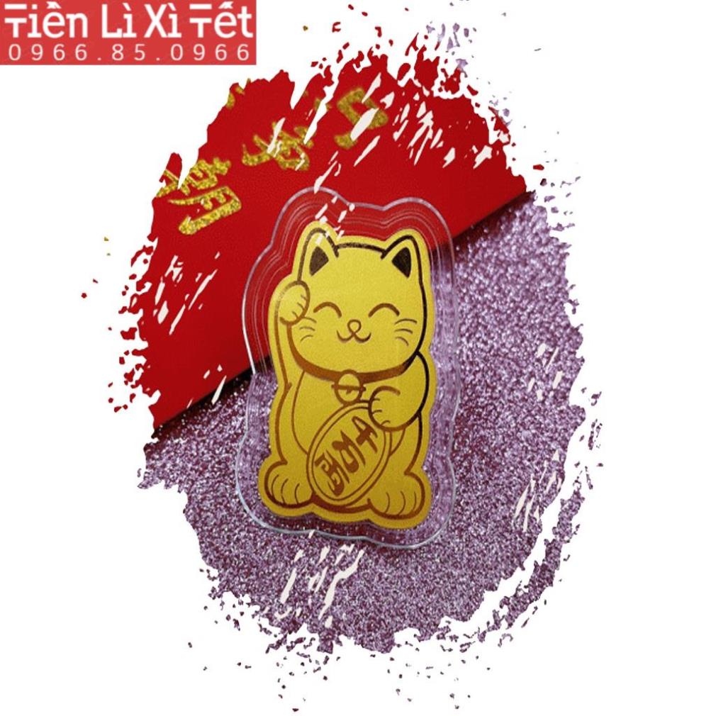 Miếng dán lưng điện thoại tài lộc, may mắn, dán lung linh phù hợp dán điện thoại, đồ dùng, trang trí