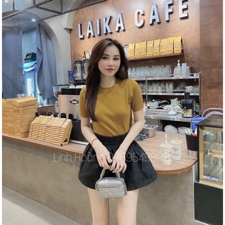 Quần short lưng thun ống rộng - A0U