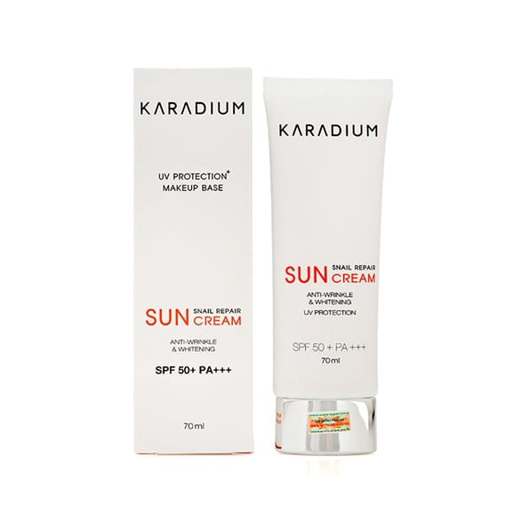 KEM CHỐNG NẮNG -KARADIUM -Kem Chống Nắng Nâng Tone Da Karadium Snail Repair Sun Cream SPF 50+ PA+++