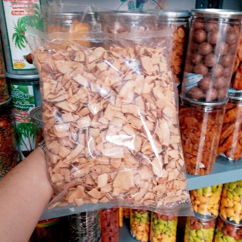 mứt dừa sấy giòn vị ca cao( bịt 500g)