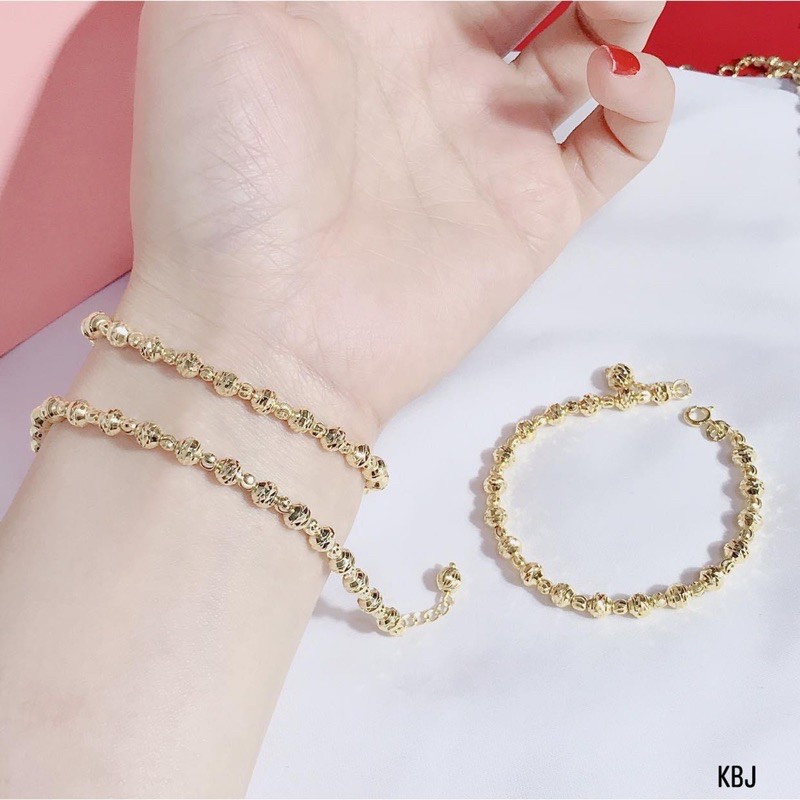 Lắc tay bi bạc cao cấp xi vàng 😍FREESHIP 😍