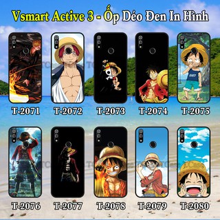 Ốp lưng Vsmart Active 3 dẻo đen in hình One Piece