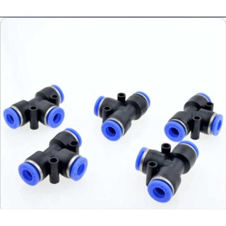 Đầu nối ống phun sương T ngã 3 ống 6, 8, 10, 12, 14, 16 mm (ly)