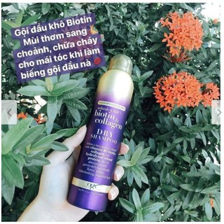 Dầu Gội Khô OGX Exclusive Collection Biotin & Collagen Dry Shampoo 235ml