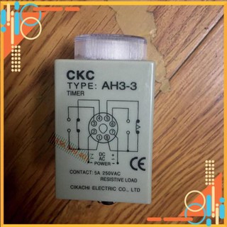 Rơ le, relay thời giantimer ckc ah3-3 220vac