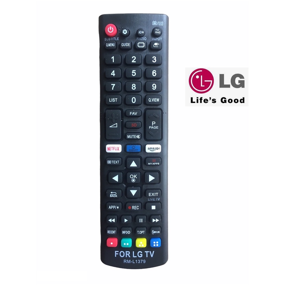 Điều khiển tivi LG RM-L1379 smart internet - tặng kèm pin - Remote LG RM-L1379 loại tốt