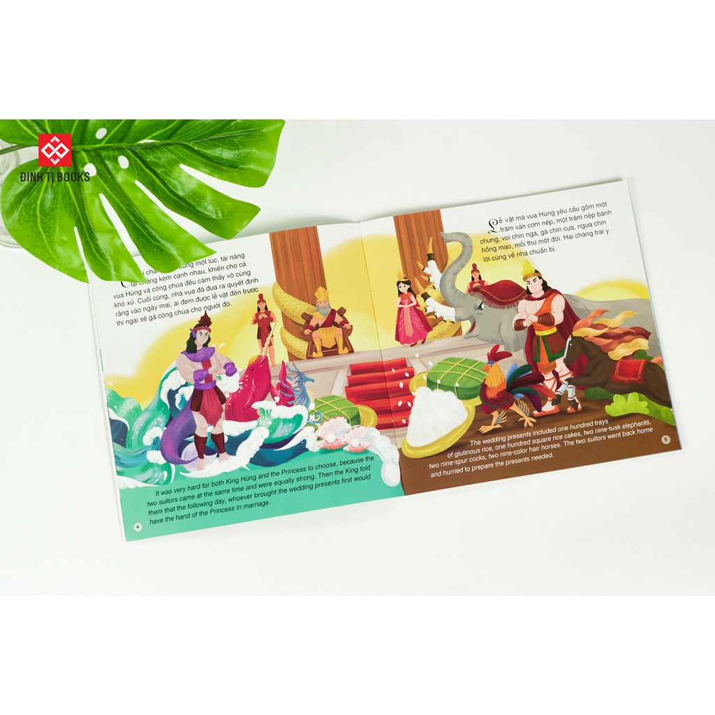 Sách - Truyện cổ tích Việt Nam - Song ngữ Việt Anh - Dành cho trẻ 3 - 9 tuổi - Combo 5 tập