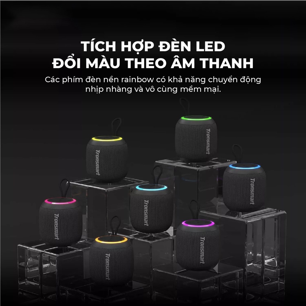 Loa Bluetooth Tronsmart T7 Mini 15W TWS Chống Thấm Nước IPX7 Chế Độ Hỗ Trợ Giọng Nói  - BẢO HÀNH 12 THÁNG