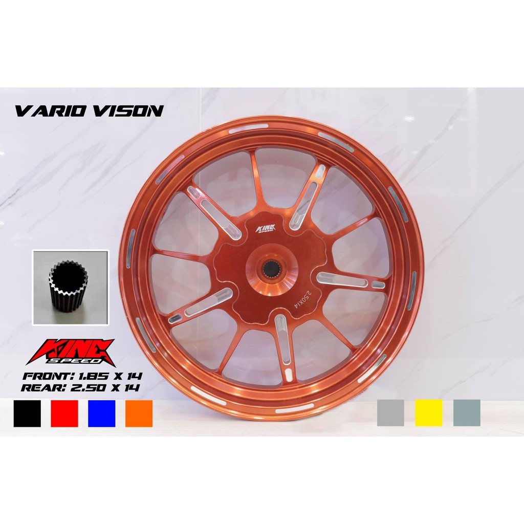 VÀNH MÂM ĐÚC CNC KINGSPEED AB VISION AB 125 CLICK 110 SCOOPY
