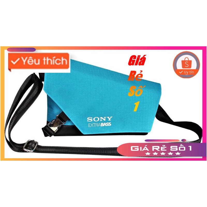 Túi đeo chéo xanh Sony Extrabass- khuyến mãi chính hãng từ Sony-có video hàng thật siêu xịn | BigBuy360 - bigbuy360.vn